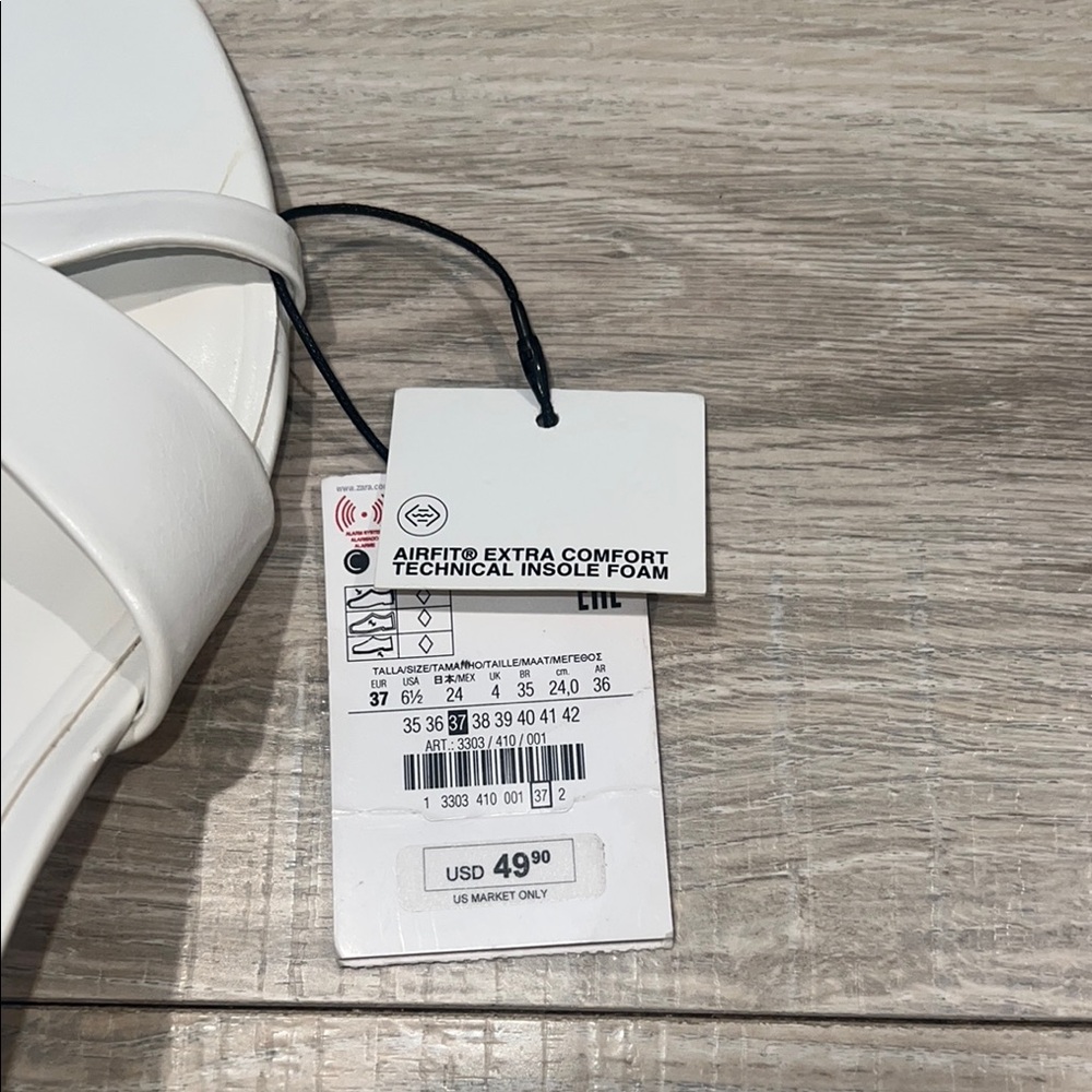 Zara white kitten heels NWT - Picture 3 of 5